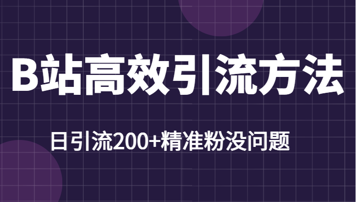 B站高效引流方法，学会这一招，日引流200+精准粉没任何问题-颜夕资源网-第18张图片