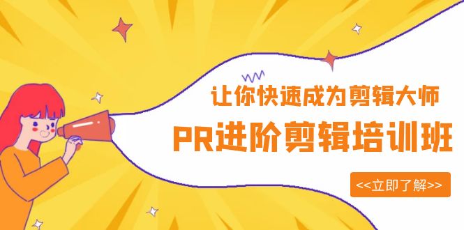 PR进阶剪辑培训班，让你快速成为剪辑大师 12节视频课程+素材-颜夕资源网-第18张图片